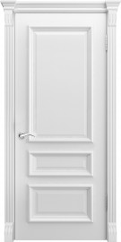Фото -   Межкомнатная дверь "Калипсо", пг, белый   | фото в интерьере