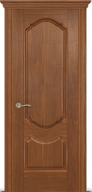 Фото -   Межкомнатная дверь "Гиацинт", пг, американский орех   | фото в интерьере
