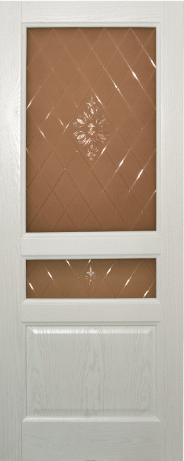 Фото -   Межкомнатная дверь "Готика", по, белый ясень   | фото в интерьере