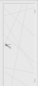 Межкомнатная дверь "Граффити-5", пг, белый