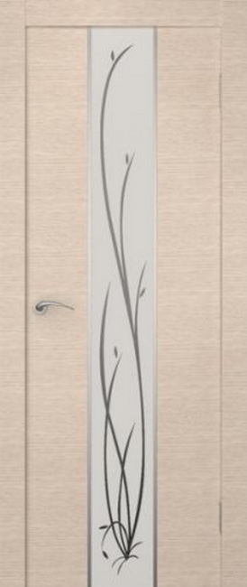 Фото -   Межкомнатная дверь Сити Гранд беленый дуб, стекло белое   | фото в интерьере