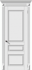Фото -   Межкомнатная дверь "Гранд", пг, белый   | фото в интерьере