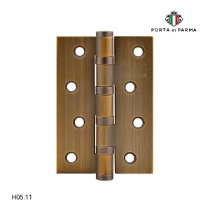 Петля дверная универсальная латунная PORTA DI PARMA Размер: 100 х 70 х 3 мм Матовый кофе