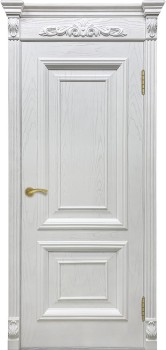 Межкомнатная дверь "ИДЕЛЬ", пг, Ясень белая эмаль