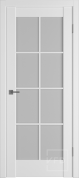Межкомнатная дверь "Innova 01R", по, Silky white, (White Cloud), ПЭТ