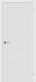 Фото -   Межкомнатная дверь ПВХ Граффити-4", пг, белый   | фото в интерьере