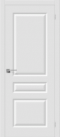Фото -   Межкомнатная дверь "Скинни-14", пг, белый   | фото в интерьере