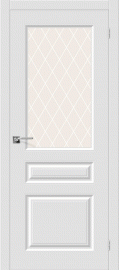 Фото -   Межкомнатная дверь "Скинни-15.1", по, белый   | фото в интерьере