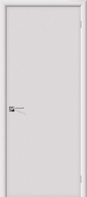 Фото -   Белая дверь "Скинни-10", пг, белый   | фото в интерьере