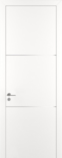 Фото -   Межкомнатная дверь "К 11", по, белая матовая   | фото в интерьере