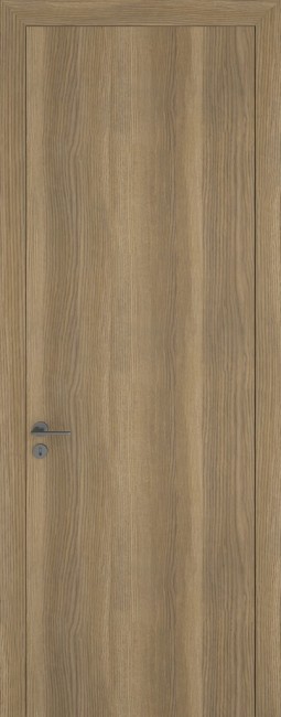 Фото -   Межкомнатная дверь "К 7", пг, дуб серый   | фото в интерьере
