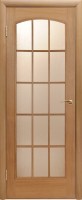 Фото -   Межкомнатная дверь "Капри 3", поо, дуб светлый   | фото в интерьере