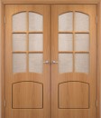 Фото -   Межкомнатная дверь ПВХ "Кэролл", по, миланский орех   | фото в интерьере
