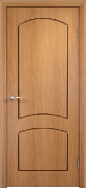 Фото -   Межкомнатная дверь ПВХ "Кэролл", пг, миланский орех   | фото в интерьере