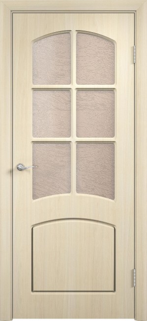 Фото -   Межкомнатная дверь ПВХ "Кэролл", по, беленый дуб   | фото в интерьере