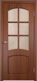 Фото -   Межкомнатная дверь ПВХ "Кэролл", по, итальянский орех   | фото в интерьере