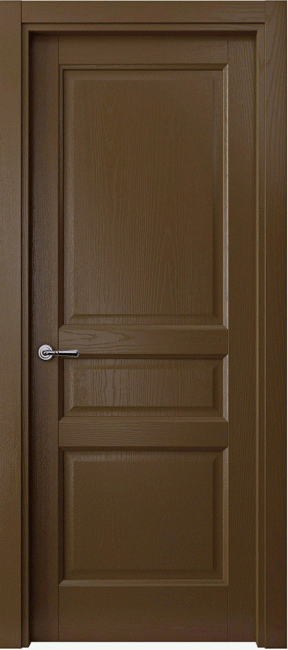 Фото -   Межкомнатная дверь Классик 103, пг, темный орех   | фото в интерьере