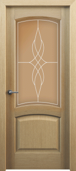 Межкомнатная дверь Классик 104, по, дуб