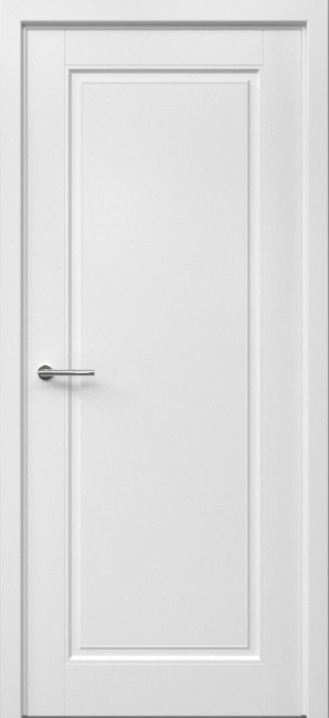 Фото -   Межкомнатная дверь "Классика 1", пг, белый   | фото в интерьере