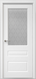 Фото -   Межкомнатная дверь "Классика 3", по, белый   | фото в интерьере