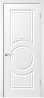 Фото -   Межкомнатная дверь "Круг", пг, белый   | фото в интерьере