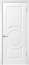 Фото -   Межкомнатная дверь "Круг", пг, белый   | фото в интерьере