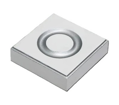 Квадрат d35 85х22х85 (розетка верхняя, без патины), бел.эмаль