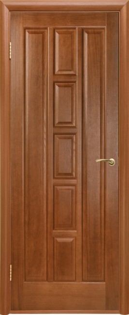 Фото -   Межкомнатная дверь "Квадро", пг, каштан   | фото в интерьере