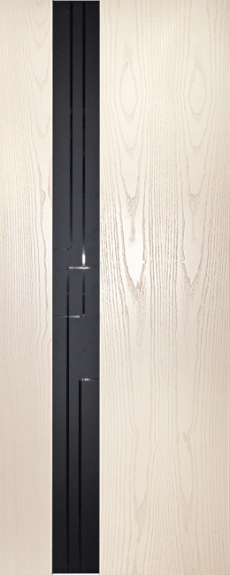 Фото -   Межкомнатная дверь "Лабиринт 1", по, белый ясень   | фото в интерьере