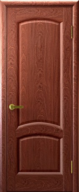 Фото -   Межкомнатная дверь "Лаура", пг, красное дерево   | фото в интерьере