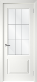 Фото -   Межкомнатная дверь "Левел-2", по белый   | фото в интерьере