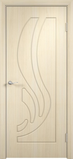 Фото -   Межкомнатная дверь ПВХ "Лиана", пг, беленый дуб   | фото в интерьере