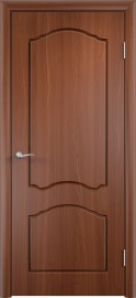 Фото -   Межкомнатная дверь ПВХ "Альфа", пг, итальянский орех   | фото в интерьере