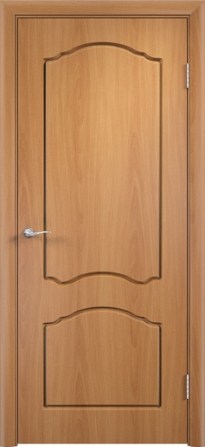 Фото -   Межкомнатная дверь ПВХ  "Альфа", пг, миланский орех   | фото в интерьере