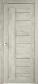 Фото -   Межкомнатная дверь "Linea 3", по, Дуб Шале Седой   | фото в интерьере