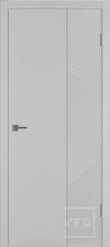 Межкомнатная дверь "Линия АРТ 2" (Linea ART2), пг, Эмаль Серебро, СМ