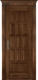 Фото -   Межкомнатная дверь "Лондон 1", пг, античный орех   | фото в интерьере