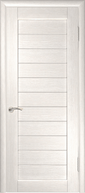 Фото -   Межкомнатная дверь "ЛУ-21", пг, беленый дуб   | фото в интерьере