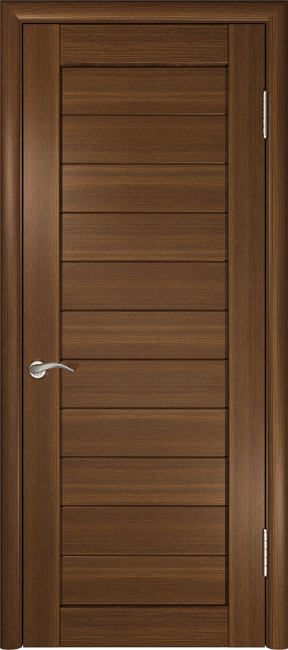 Фото -   Межкомнатная дверь "ЛУ-21", пг, темный орех   | фото в интерьере