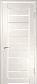 Фото -   Межкомнатная дверь "ЛУ-22", лакобель белый, беленый дуб   | фото в интерьере
