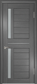 Фото -   Межкомнатная дверь "ЛУ-27", по, серый   | фото в интерьере