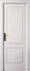 Фото -   Межкомнатная дверь "ISLAS PR-31", пг, белая   | фото в интерьере