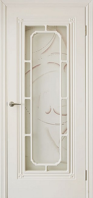 Фото -   Межкомнатная дверь "ISLAS PR-50", по, белая   | фото в интерьере