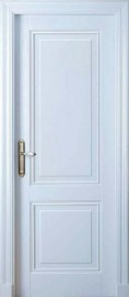 Фото -   Межкомнатная дверь "ISLAS Мальта", пг, белая   | фото в интерьере