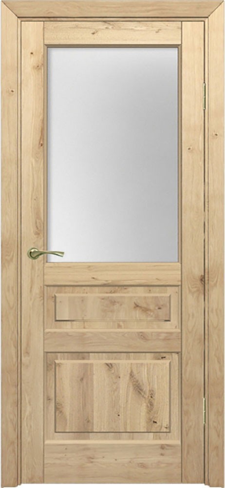 Межкомнатная дверь М 04 по-1 массив дуб сучок
