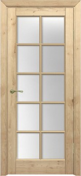 Межкомнатная дверь М 05 по-10 массив дуб сучок