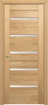 Межкомнатная дверь М 07 по стекло белое матовое массив дуба