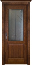 Фото -   Межкомнатная дверь М-5, по, античный орех   | фото в интерьере