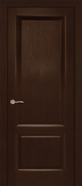 Фото -   Межкомнатная дверь "Малахит-1", пг, венге   | фото в интерьере