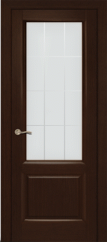 Межкомнатная дверь "Малахит-1", по, венге